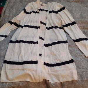 Old Navy striped long  light sweater women's XL